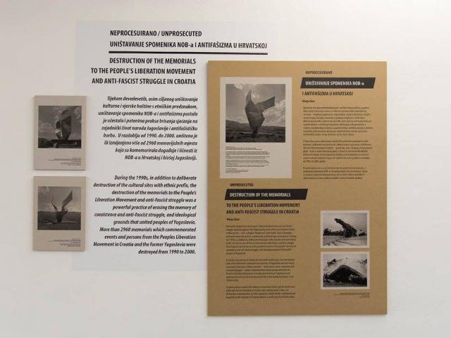 Targeting Monuments, exhibition at Glipoteka, Zagreb